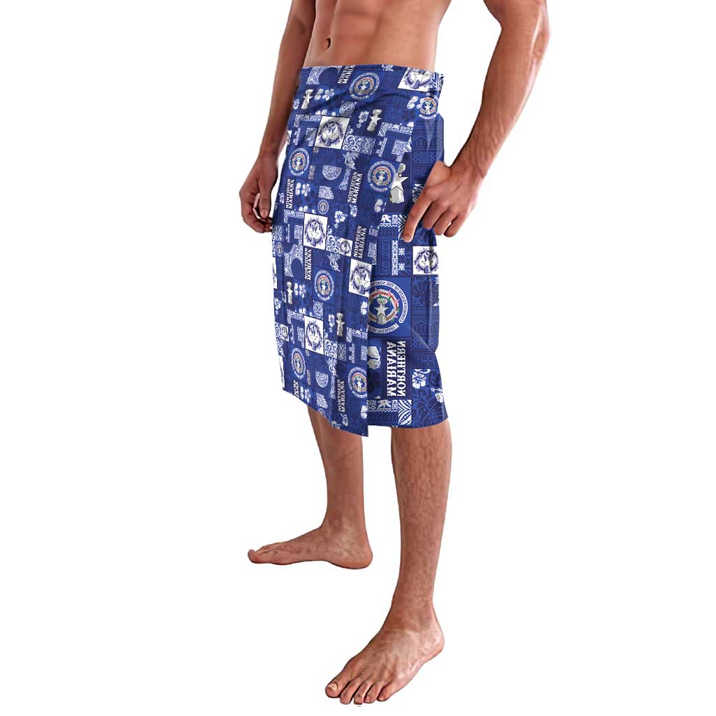 Northern Mariana Islands Magof Nochebuena Lavalava Pacific Patchwork Xmas Vibes - Polynesian Pride