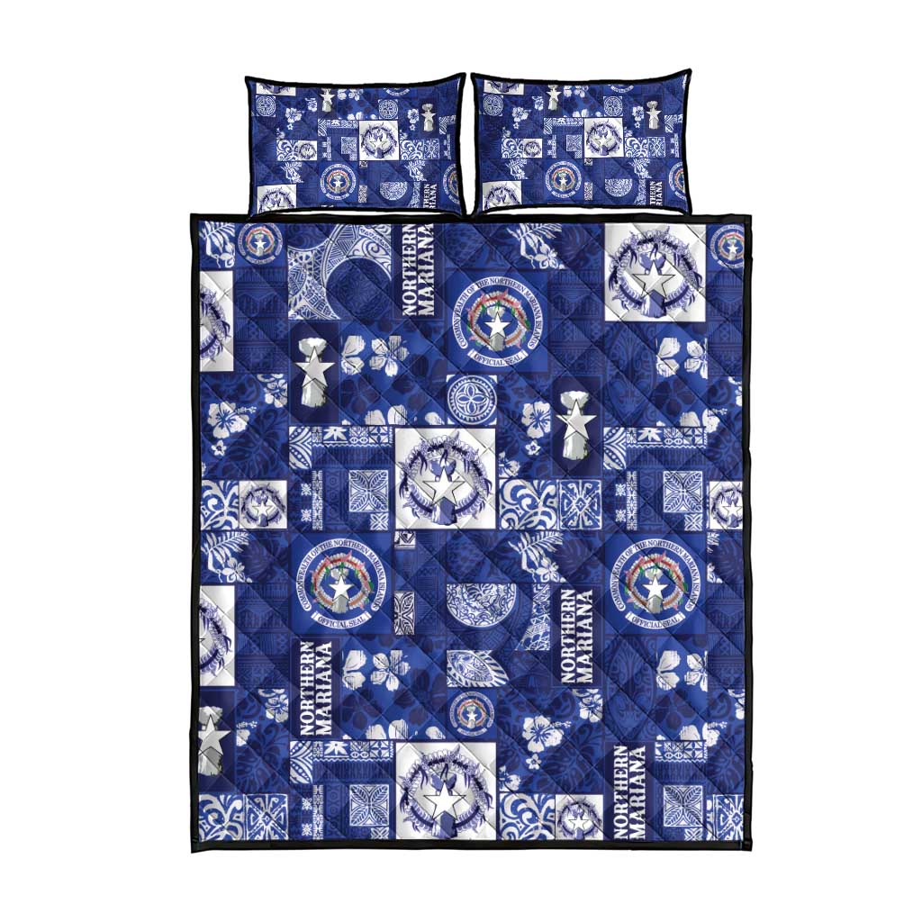 Northern Mariana Islands Magof Nochebuena Quilt Bed Set Pacific Patchwork Xmas Vibes LT9 - Polynesian Pride