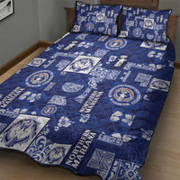 Northern Mariana Islands Magof Nochebuena Quilt Bed Set Pacific Patchwork Xmas Vibes LT9 - Polynesian Pride