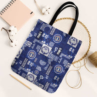 Northern Mariana Islands Magof Nochebuena Tote Bag Pacific Patchwork Xmas Vibes - Polynesian Pride