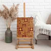 Rotuma Faiakse'ea 'e Kirisimasi Canvas Wall Art Pacific Patchwork Xmas Vibes - Polynesian Pride