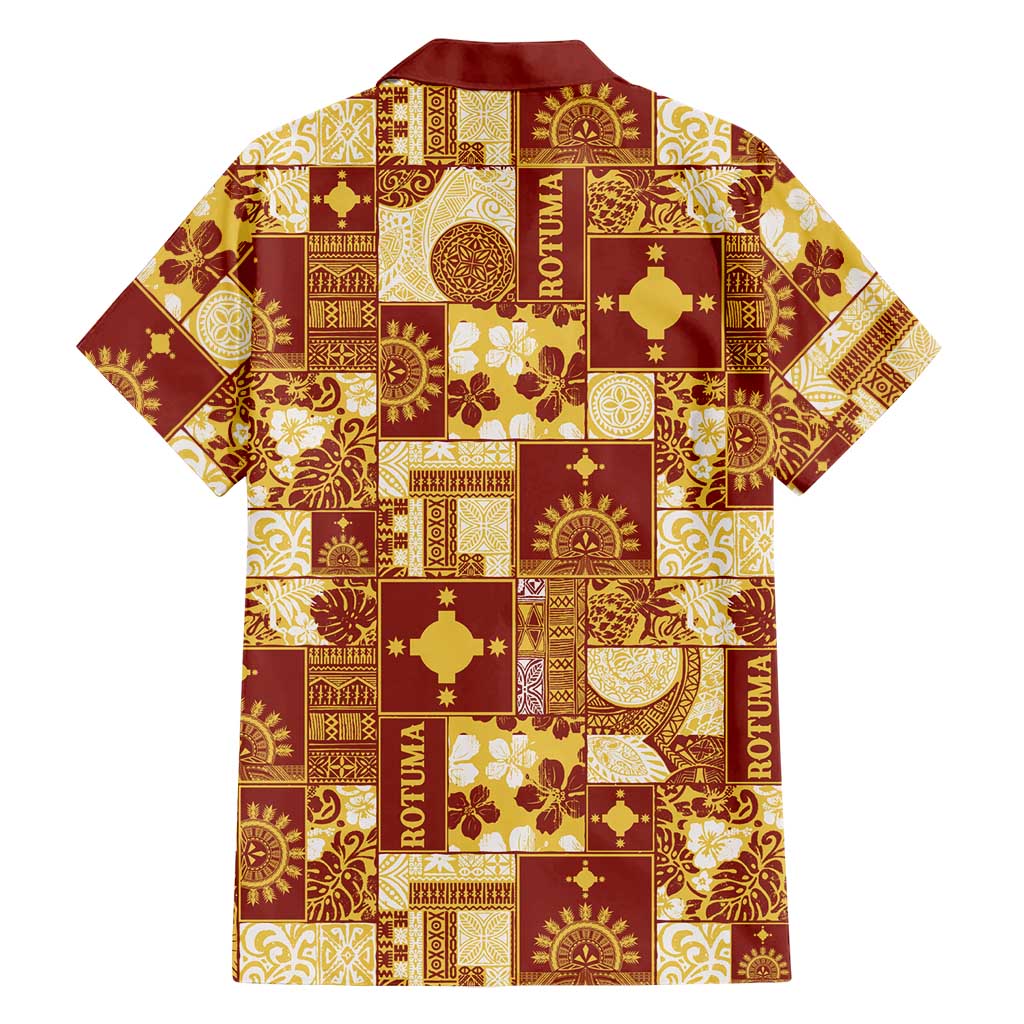 Rotuma Faiakse'ea 'e Kirisimasi Family Matching Off Shoulder Maxi Dress and Hawaiian Shirt Pacific Patchwork Xmas Vibes LT9 - Polynesian Pride