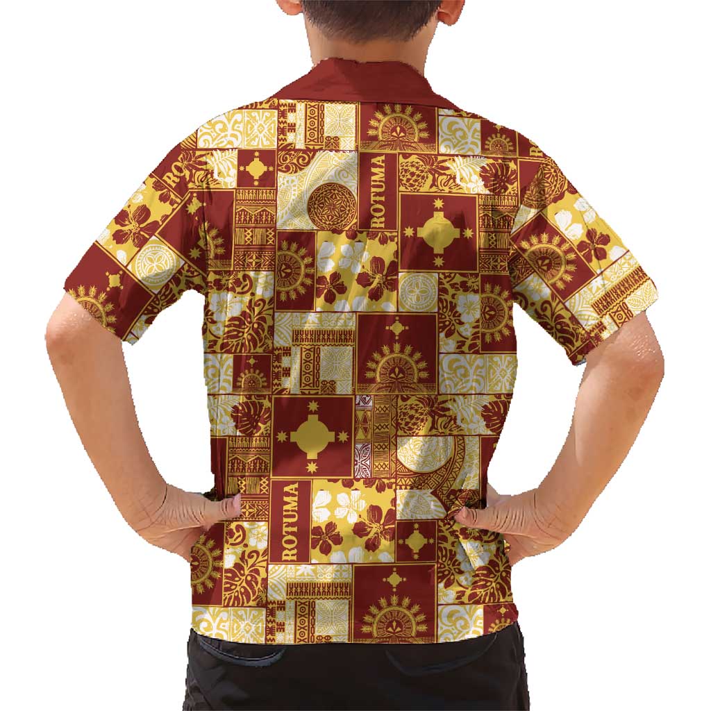 Rotuma Faiakse'ea 'e Kirisimasi Family Matching Puletasi and Hawaiian Shirt Pacific Patchwork Xmas Vibes - Polynesian Pride