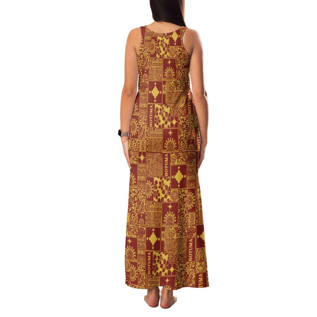 Rotuma Faiakse'ea 'e Kirisimasi Family Matching Tank Maxi Dress and Hawaiian Shirt Pacific Patchwork Xmas Vibes LT9 - Polynesian Pride