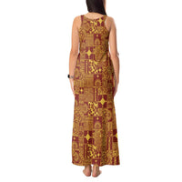 Rotuma Faiakse'ea 'e Kirisimasi Tank Maxi Dress Pacific Patchwork Xmas Vibes LT9 - Polynesian Pride