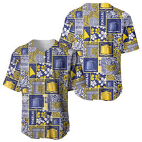 Tokelau Manuia te Kilihimahi Baseball Jersey Pacific Patchwork Xmas Vibes - Polynesian Pride