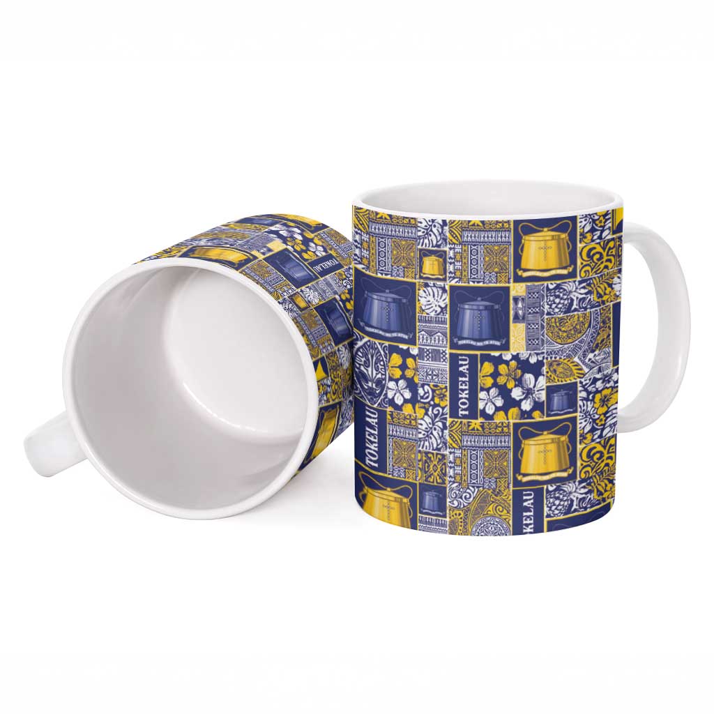 Tokelau Manuia te Kilihimahi Ceramic Mug Pacific Patchwork Xmas Vibes - Polynesian Pride