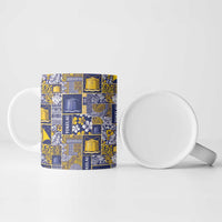 Tokelau Manuia te Kilihimahi Ceramic Mug Pacific Patchwork Xmas Vibes - Polynesian Pride