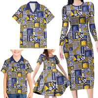 Tokelau Manuia te Kilihimahi Family Matching Long Sleeve Bodycon Dress and Hawaiian Shirt Pacific Patchwork Xmas Vibes LT9 - Polynesian Pride