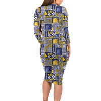 Tokelau Manuia te Kilihimahi Family Matching Long Sleeve Bodycon Dress and Hawaiian Shirt Pacific Patchwork Xmas Vibes LT9 - Polynesian Pride