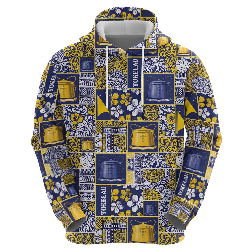 Tokelau Manuia te Kilihimahi Hoodie Pacific Patchwork Xmas Vibes LT9 - Polynesian Pride