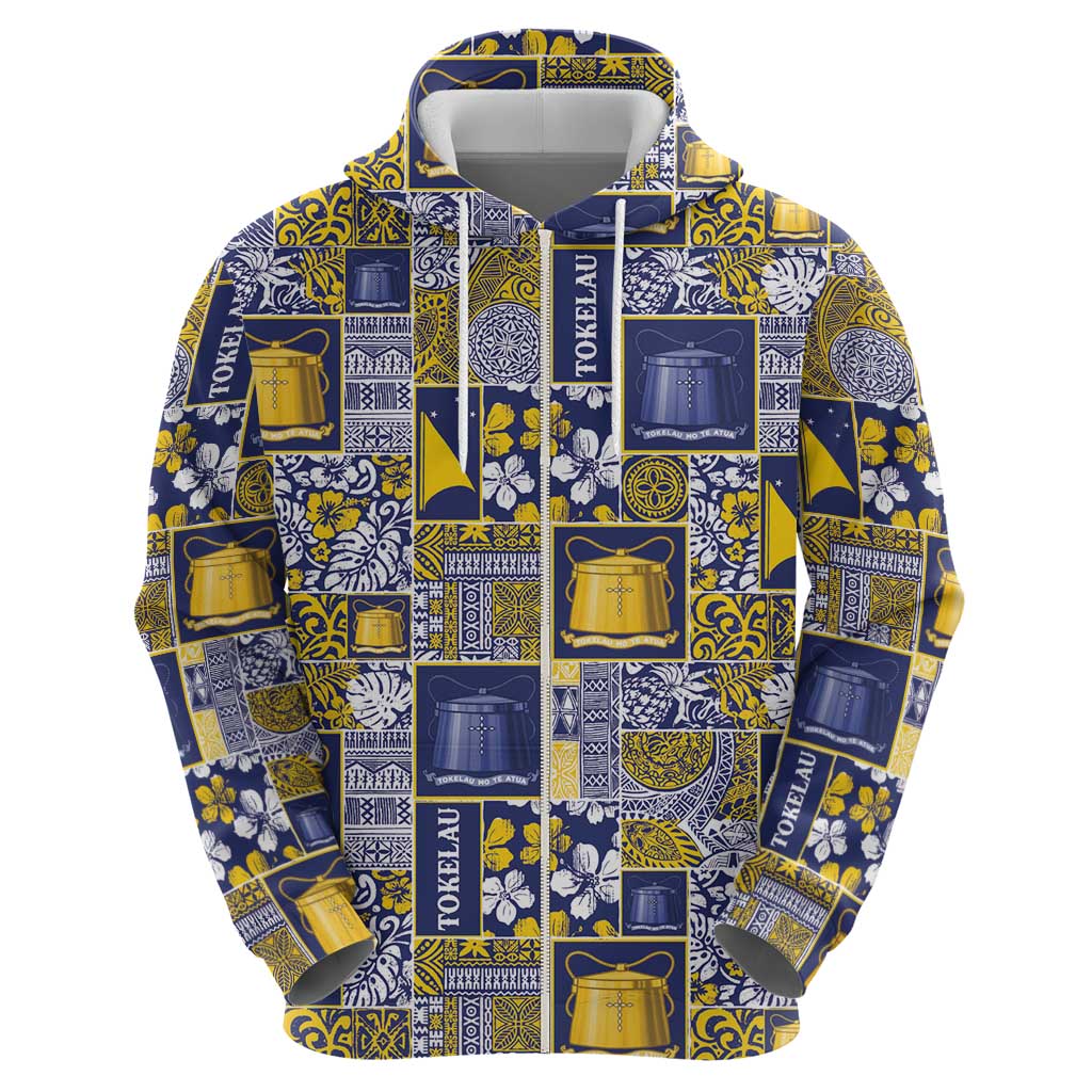 Tokelau Manuia te Kilihimahi Hoodie Pacific Patchwork Xmas Vibes LT9 - Polynesian Pride