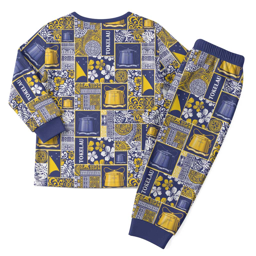 Tokelau Manuia te Kilihimahi Christmas Pajama Set Pacific Patchwork Xmas Vibes LT9 - Polynesian Pride