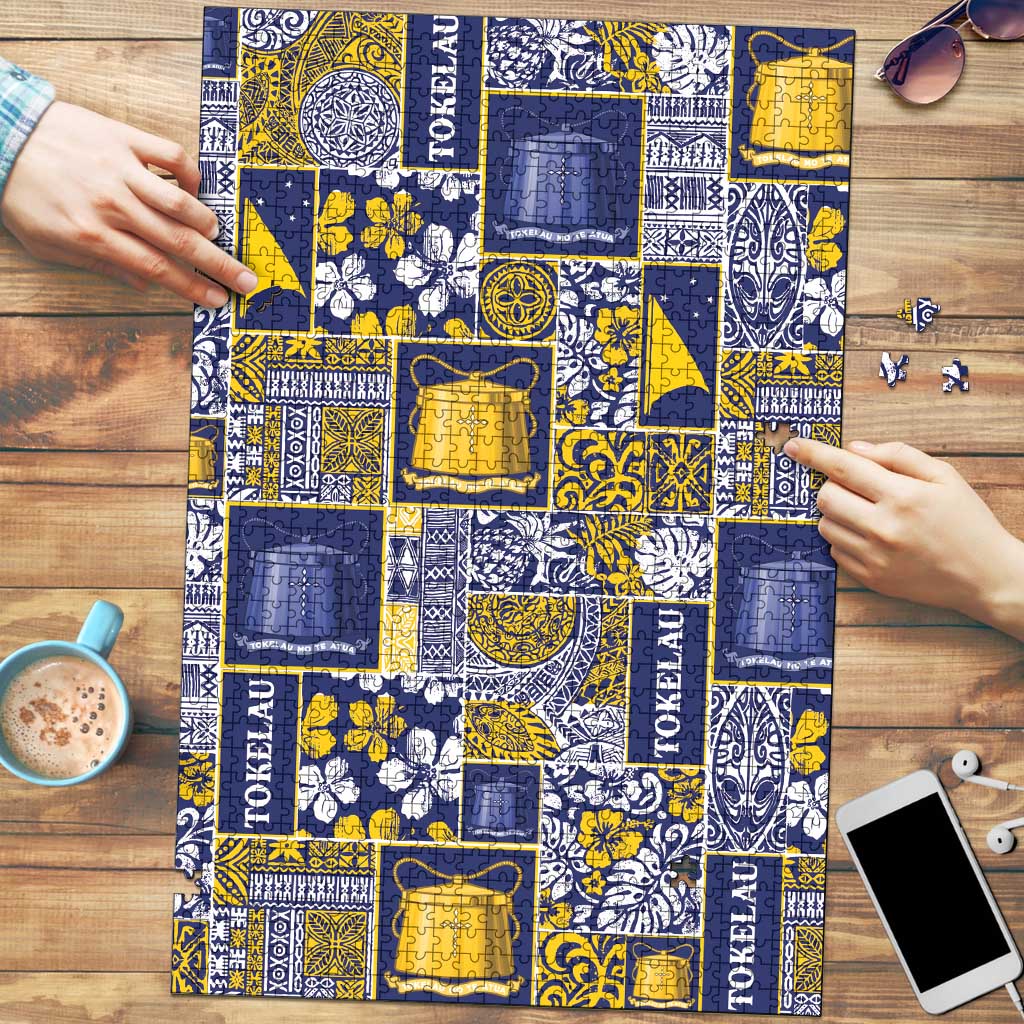 Tokelau Manuia te Kilihimahi Puzzle Pacific Patchwork Xmas Vibes - Polynesian Pride