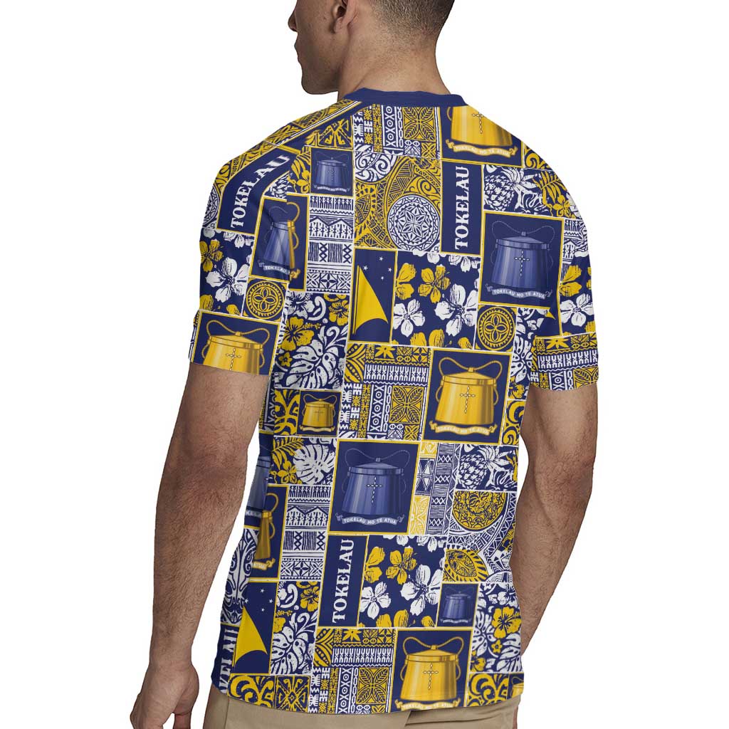 Tokelau Manuia te Kilihimahi Rugby Jersey Pacific Patchwork Xmas Vibes - Polynesian Pride