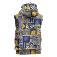 Tokelau Manuia te Kilihimahi Sleeveless Hoodie Pacific Patchwork Xmas Vibes - Polynesian Pride