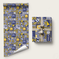 Tokelau Manuia te Kilihimahi Wrapping Paper Pacific Patchwork Xmas Vibes - Polynesian Pride