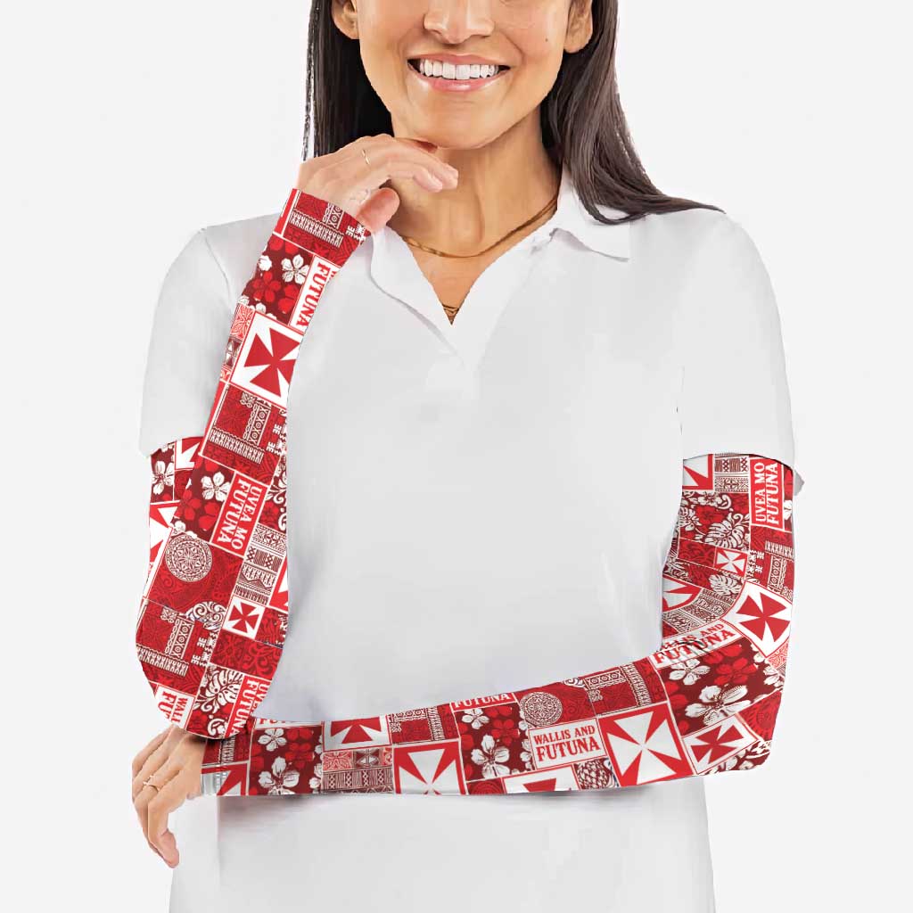 Wallis Et Futuna Kilisimasi Fiefia Arm Sleeves Pacific Patchwork Xmas Vibes - Polynesian Pride