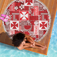 Wallis Et Futuna Kilisimasi Fiefia Beach Blanket Pacific Patchwork Xmas Vibes LT9 - Polynesian Pride
