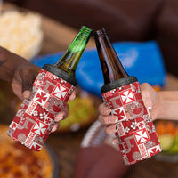 Wallis Et Futuna Kilisimasi Fiefia 4 in 1 Can Cooler Tumbler Pacific Patchwork Xmas Vibes LT9 - Polynesian Pride