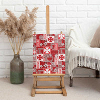 Wallis Et Futuna Kilisimasi Fiefia Canvas Wall Art Pacific Patchwork Xmas Vibes LT9 - Polynesian Pride