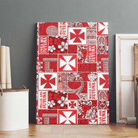 Wallis Et Futuna Kilisimasi Fiefia Canvas Wall Art Pacific Patchwork Xmas Vibes LT9 - Polynesian Pride