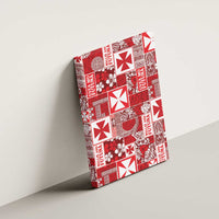 Wallis Et Futuna Kilisimasi Fiefia Canvas Wall Art Pacific Patchwork Xmas Vibes LT9 - Polynesian Pride