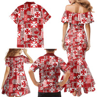 Wallis Et Futuna Kilisimasi Fiefia Family Matching Mermaid Dress and Hawaiian Shirt Pacific Patchwork Xmas Vibes LT9 - Polynesian Pride