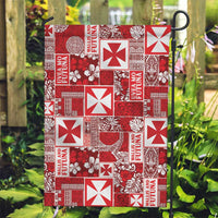 Wallis Et Futuna Kilisimasi Fiefia Garden Flag Pacific Patchwork Xmas Vibes LT9 Garden Flag Red - Polynesian Pride