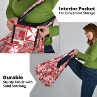 Wallis Et Futuna Kilisimasi Fiefia Grocery Bag Pacific Patchwork Xmas Vibes LT9 - Polynesian Pride