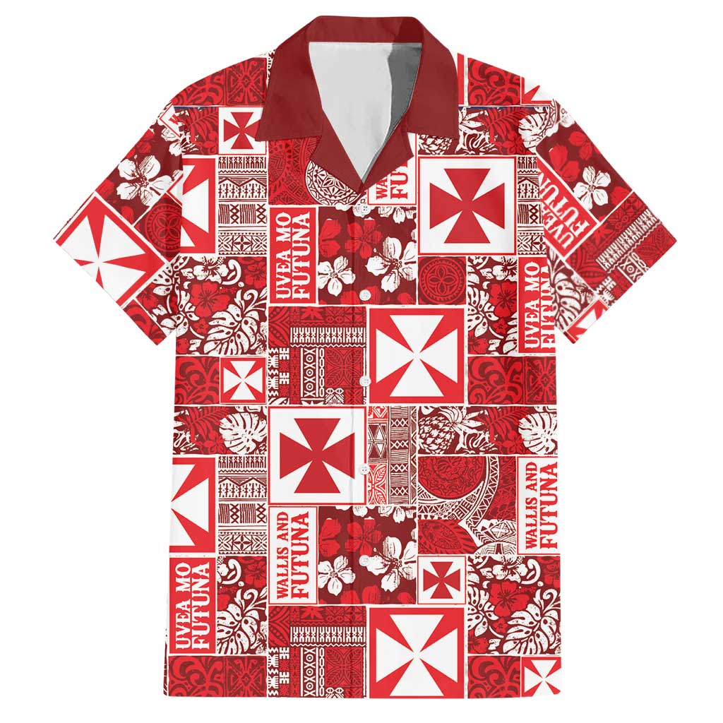Wallis Et Futuna Kilisimasi Fiefia Hawaiian Shirt Pacific Patchwork Xmas Vibes - Polynesian Pride