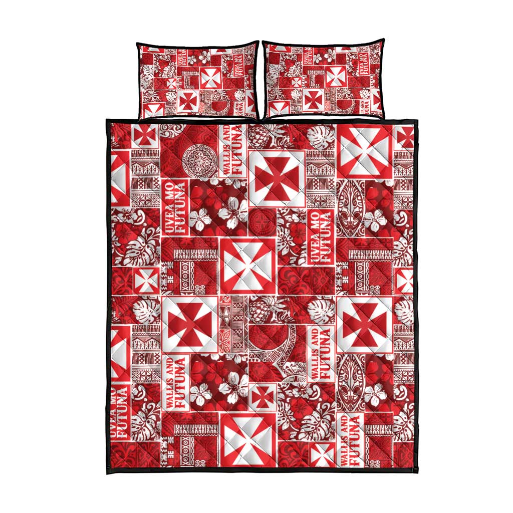 Wallis Et Futuna Kilisimasi Fiefia Quilt Bed Set Pacific Patchwork Xmas Vibes LT9 - Polynesian Pride