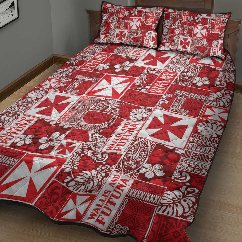 Wallis Et Futuna Kilisimasi Fiefia Quilt Bed Set Pacific Patchwork Xmas Vibes LT9 - Polynesian Pride