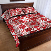 Wallis Et Futuna Kilisimasi Fiefia Quilt Bed Set Pacific Patchwork Xmas Vibes LT9 - Polynesian Pride
