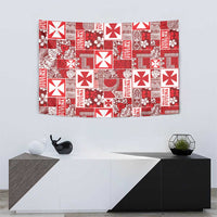 Wallis Et Futuna Kilisimasi Fiefia Tapestry Pacific Patchwork Xmas Vibes LT9 - Polynesian Pride