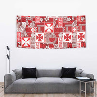 Wallis Et Futuna Kilisimasi Fiefia Tapestry Pacific Patchwork Xmas Vibes LT9 - Polynesian Pride