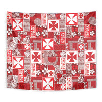 Wallis Et Futuna Kilisimasi Fiefia Tapestry Pacific Patchwork Xmas Vibes LT9 - Polynesian Pride