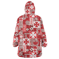 Wallis Et Futuna Kilisimasi Fiefia Wearable Blanket Hoodie Pacific Patchwork Xmas Vibes LT9 - Polynesian Pride