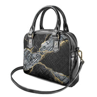 Polynesian Tribal Tattoo Shoulder Handbag Dark Marble Pattern LT9 - Polynesian Pride
