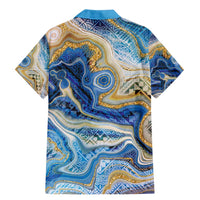 Polynesian Tribal Tattoo Family Matching Mermaid Dress and Hawaiian Shirt Swirling Ocean Marble Pattern LT9 - Polynesian Pride
