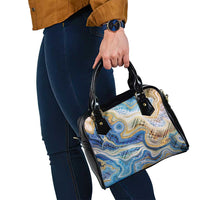 Polynesian Tribal Tattoo Shoulder Handbag Swirling Ocean Marble Pattern LT9 - Polynesian Pride