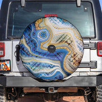 Polynesian Tribal Tattoo Spare Tire Cover Swirling Ocean Marble Pattern LT9 Ocean - Polynesian Pride