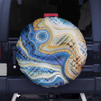 Polynesian Tribal Tattoo Spare Tire Cover Swirling Ocean Marble Pattern LT9 - Polynesian Pride