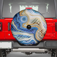 Polynesian Tribal Tattoo Spare Tire Cover Swirling Ocean Marble Pattern LT9 - Polynesian Pride