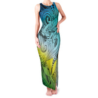 Personalised Aloha King Kamehameha Spirits Family Matching Tank Maxi Dress and Hawaiian Shirt Art Special LT9 Mom's Dress Art - Polynesian Pride