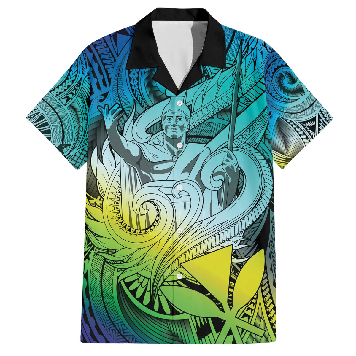 Personalised Aloha King Kamehameha Spirits Hawaiian Shirt Art Special LT9 Art - Polynesian Pride