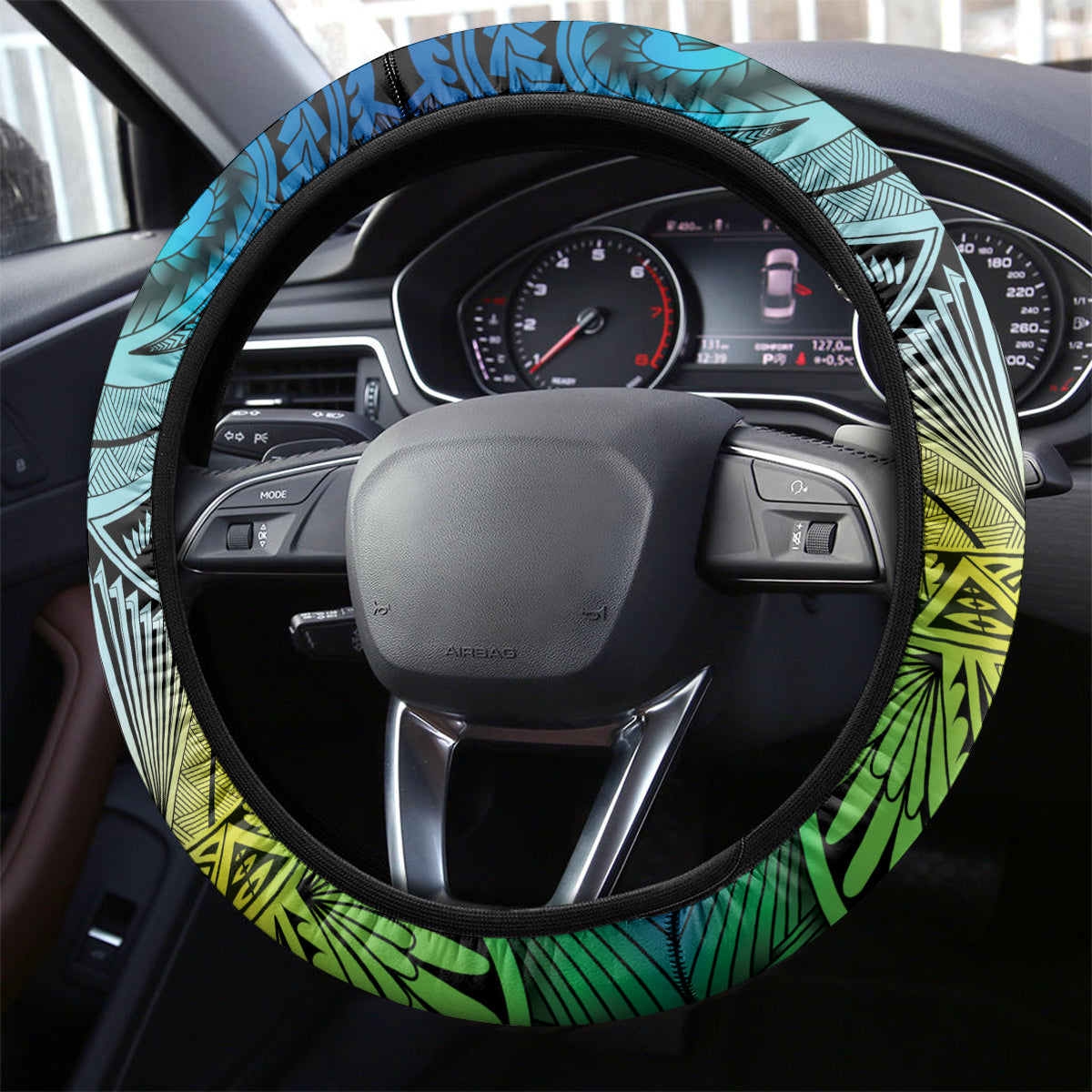 Aloha King Kamehameha Spirits Steering Wheel Cover Art Special LT9 - Polynesian Pride