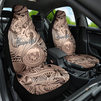 Personalised Aloha King Kamehameha Spirits Car Seat Cover Beige Special LT9 One Size Beige - Polynesian Pride