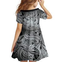 Personalised Aloha King Kamehameha Spirits Family Matching Tank Maxi Dress and Hawaiian Shirt Grey Special LT9 - Polynesian Pride