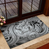 Personalised Aloha King Kamehameha Spirits Rubber Doormat Grey Special